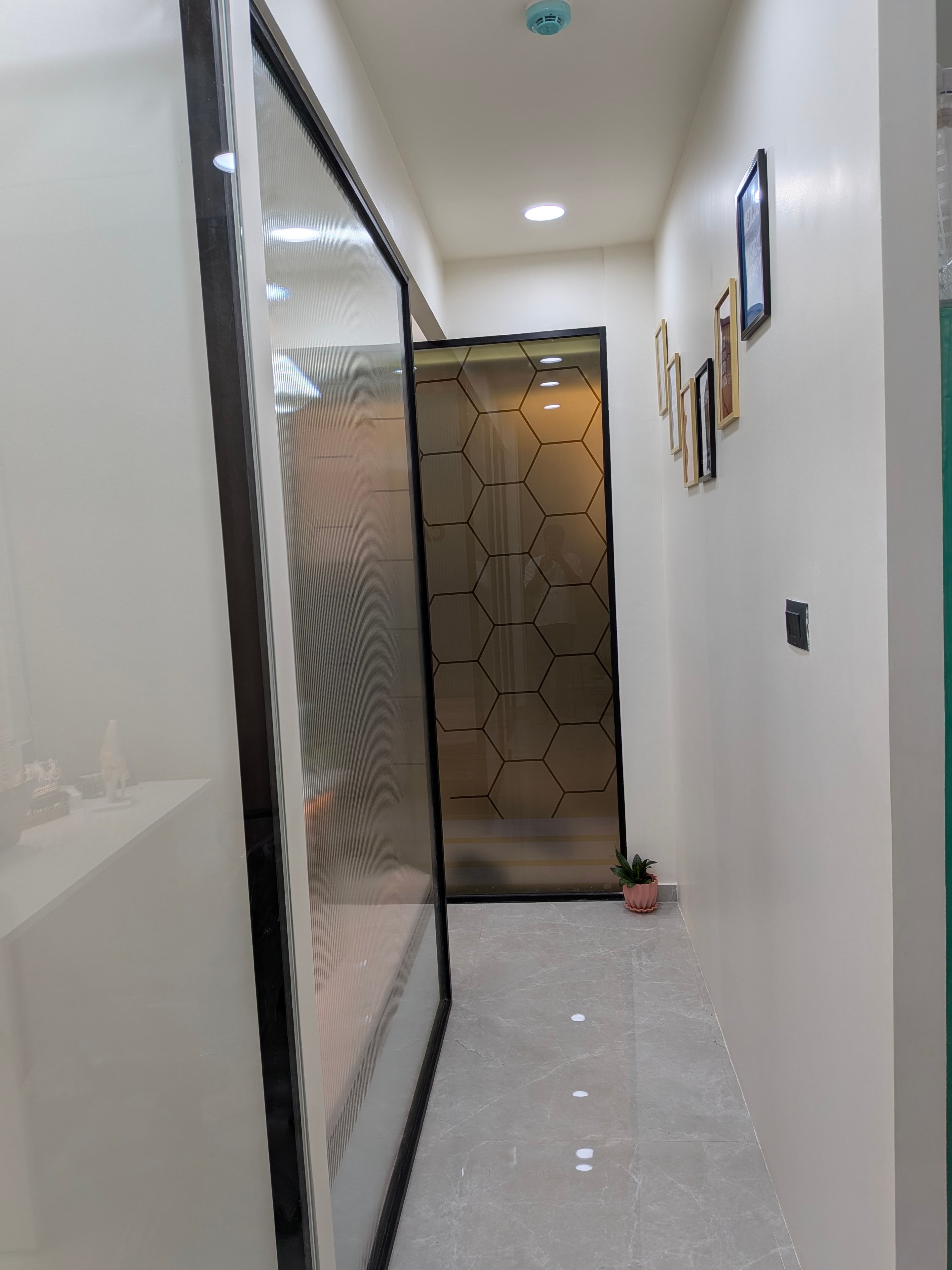 Clinic corridor and entrance